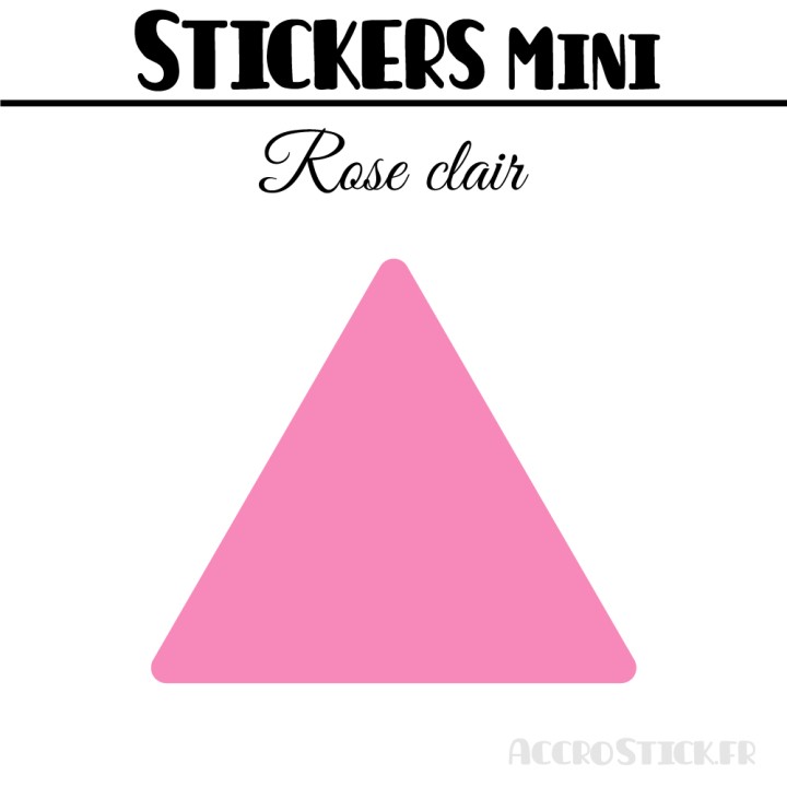 368 Triangles mixtes 1 à 1,8 cm - Stickers étiquettes gommettes