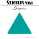 368 Triangles mixtes 1 à 1,8 cm - Stickers étiquettes gommettes