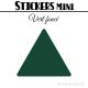 368 Triangles mixtes 1 à 1,8 cm - Stickers étiquettes gommettes