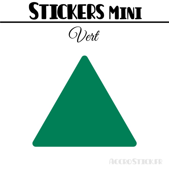 368 Triangles mixtes 1 à 1,8 cm - Stickers étiquettes gommettes