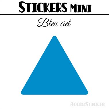 128 Triangles mixtes 2 à 2,8 cm - Stickers étiquettes gommettes