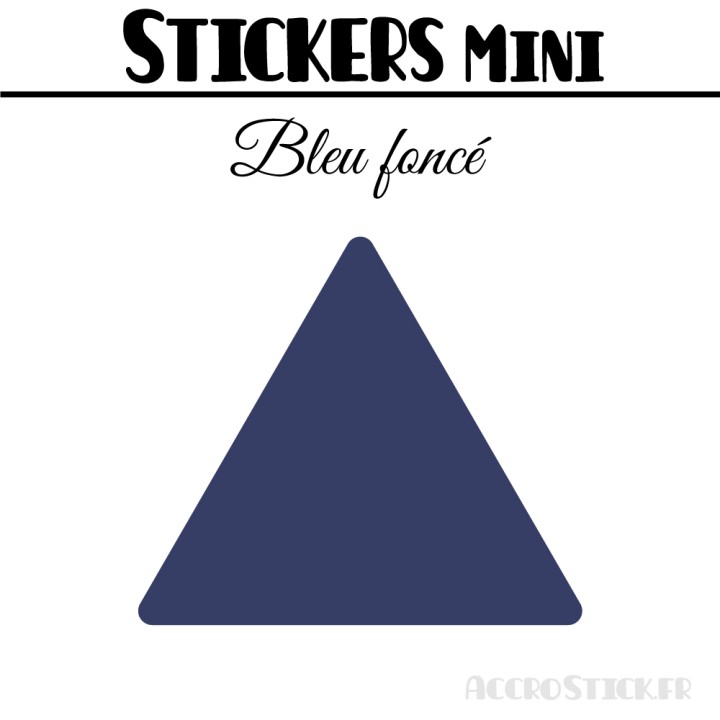 128 Triangles mixtes 2 à 2,8 cm - Stickers étiquettes gommettes