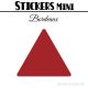 128 Triangles mixtes 2 à 2,8 cm - Stickers étiquettes gommettes