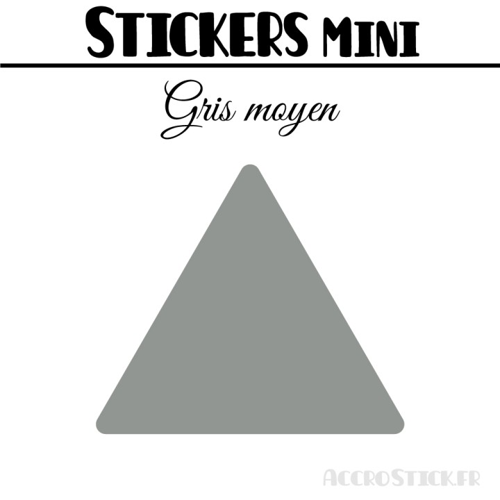 128 Triangles mixtes 2 à 2,8 cm - Stickers étiquettes gommettes