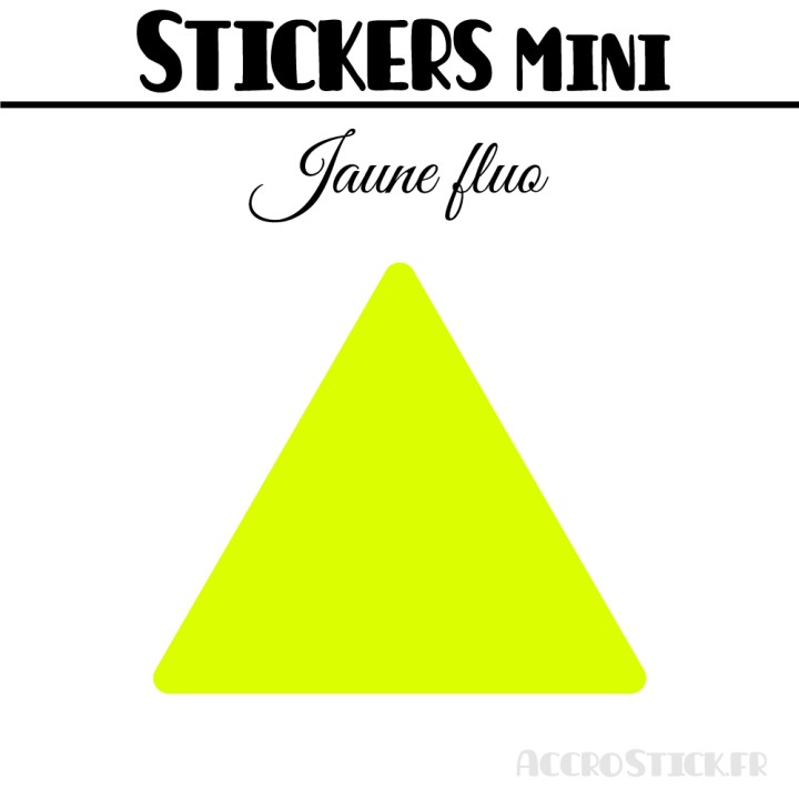128 Triangles mixtes 2 à 2,8 cm - Stickers étiquettes gommettes