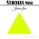 128 Triangles mixtes 2 à 2,8 cm - Stickers étiquettes gommettes