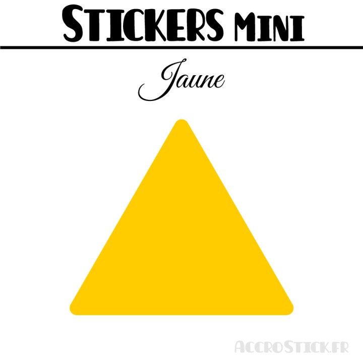 128 Triangles mixtes 2 à 2,8 cm - Stickers étiquettes gommettes