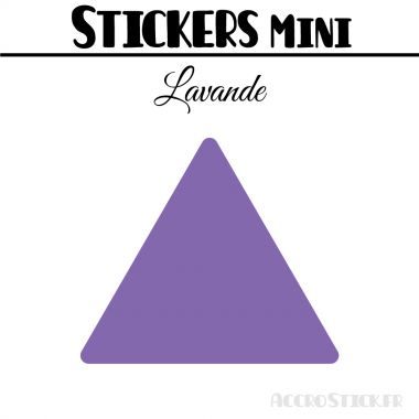 128 Triangles mixtes 2 à 2,8 cm - Stickers étiquettes gommettes
