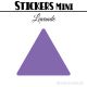128 Triangles mixtes 2 à 2,8 cm - Stickers étiquettes gommettes
