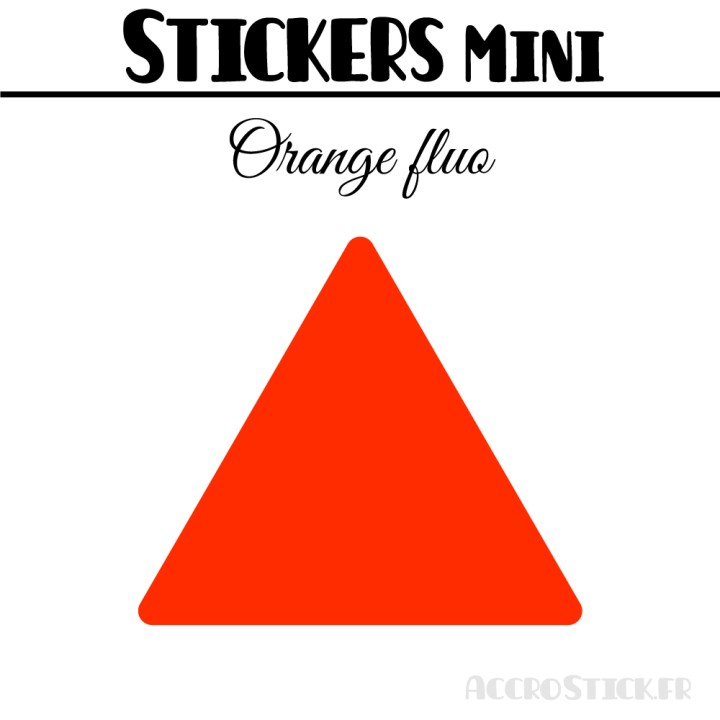 128 Triangles mixtes 2 à 2,8 cm - Stickers étiquettes gommettes