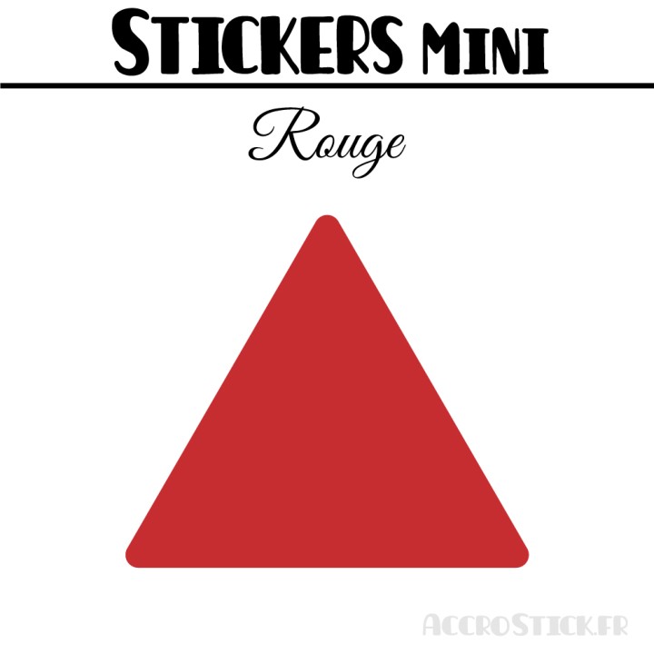 128 Triangles mixtes 2 à 2,8 cm - Stickers étiquettes gommettes
