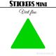 128 Triangles mixtes 2 à 2,8 cm - Stickers étiquettes gommettes