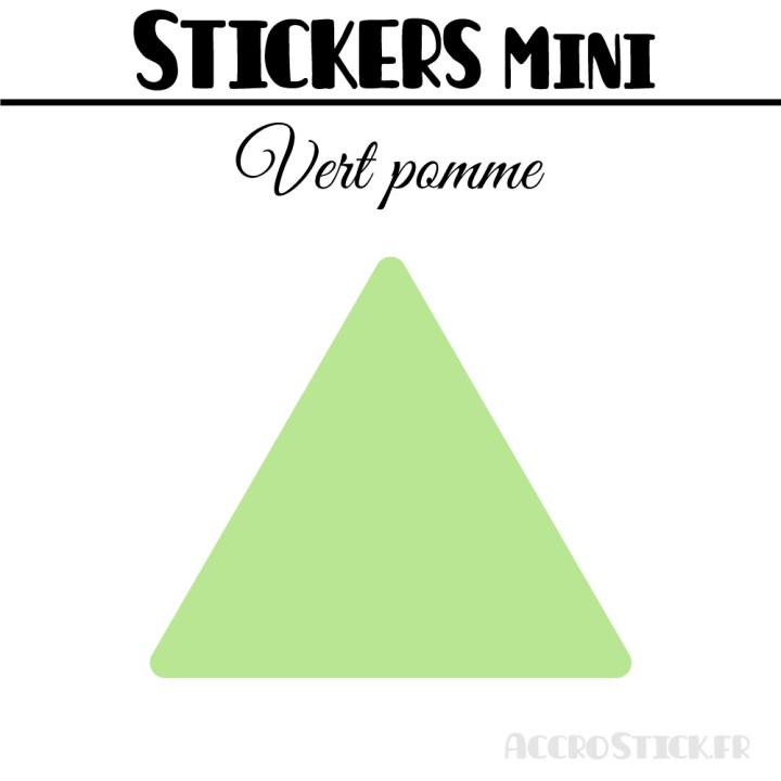 128 Triangles mixtes 2 à 2,8 cm - Stickers étiquettes gommettes