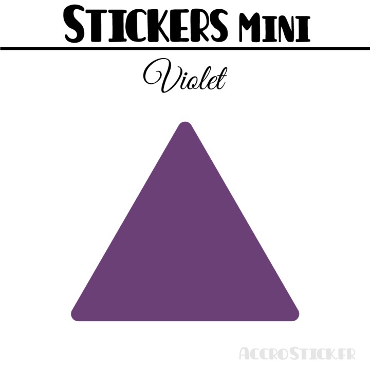 128 Triangles mixtes 2 à 2,8 cm - Stickers étiquettes gommettes