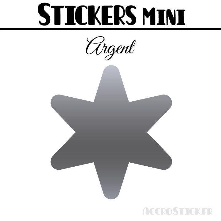 624 Etoiles 0,8 cm - Stickers mini gommettes