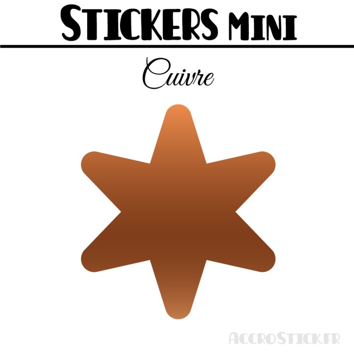 624 Etoiles 0,8 cm - Stickers mini gommettes