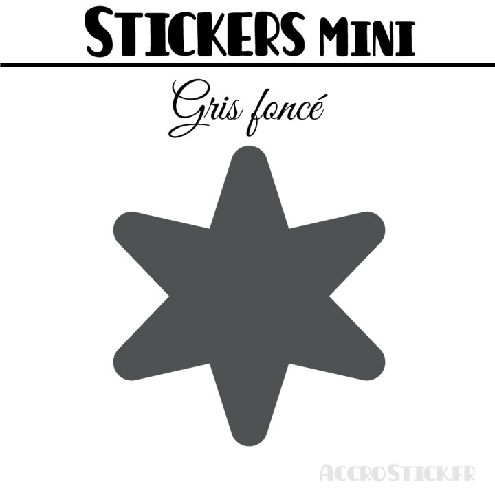 624 Etoiles 0,8 cm - Stickers mini gommettes