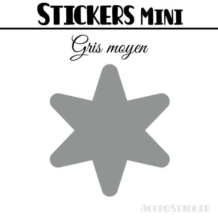 624 Etoiles 0,8 cm - Stickers mini gommettes