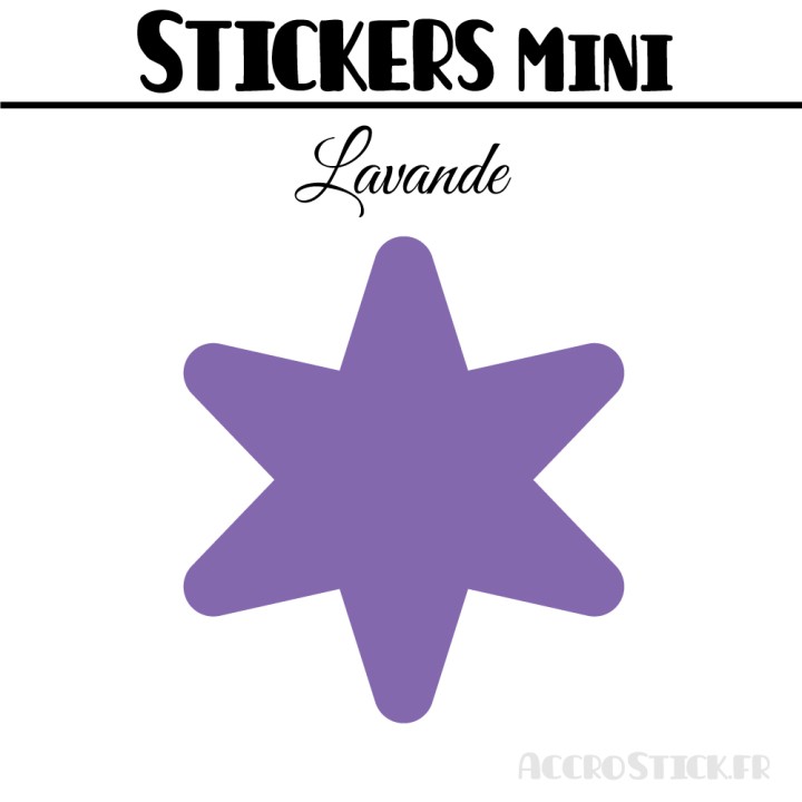 624 Etoiles 0,8 cm - Stickers mini gommettes
