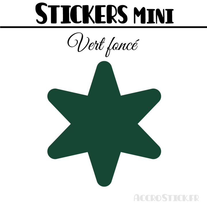 624 Etoiles 0,8 cm - Stickers mini gommettes