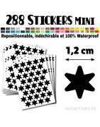 288 Etoiles 1,2 cm - Stickers mini gommettes