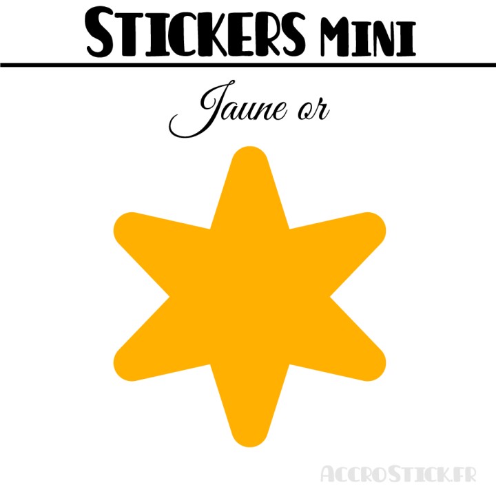 200 Etoiles 1,4 cm - Stickers mini gommettes