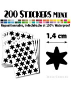 200 Etoiles 1,4 cm - Stickers mini gommettes