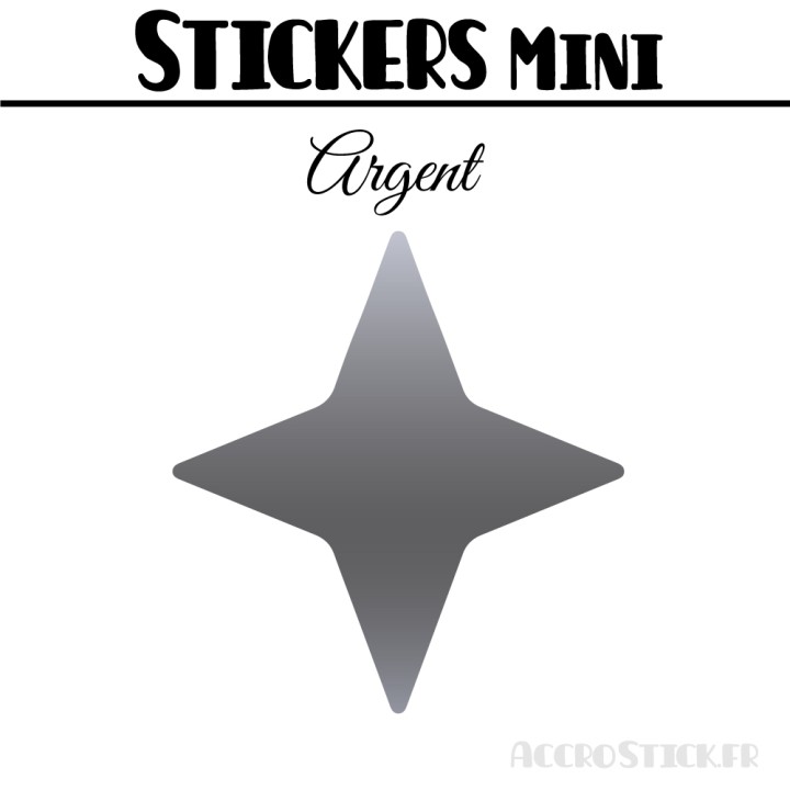 488 Etoiles 1 cm - Stickers mini gommettes