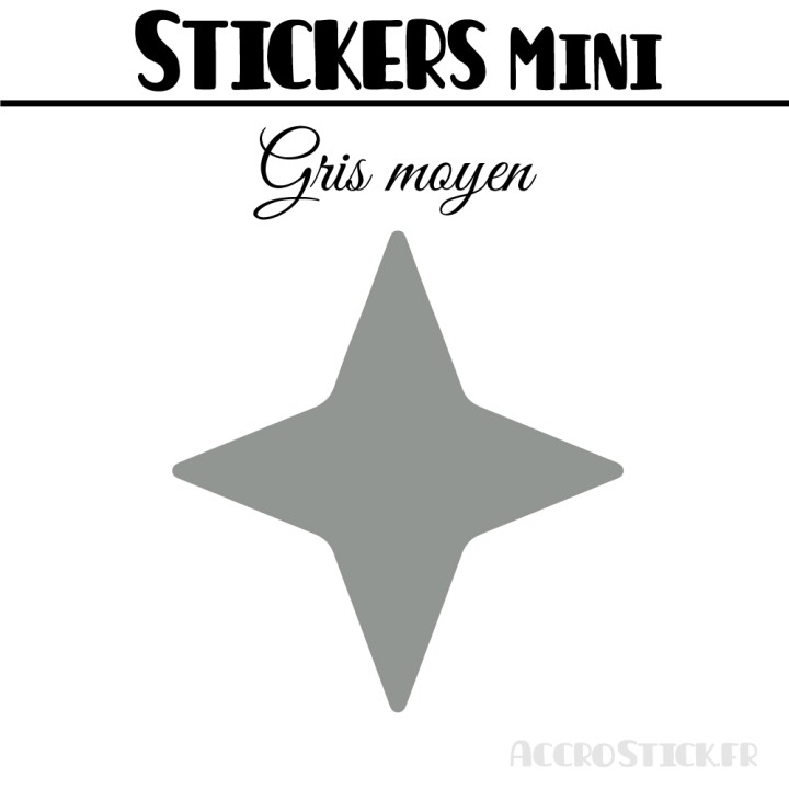 488 Etoiles 1 cm - Stickers mini gommettes