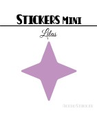 488 Etoiles 1 cm - Stickers mini gommettes