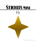 488 Etoiles 1 cm - Stickers mini gommettes
