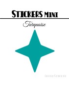 488 Etoiles 1 cm - Stickers mini gommettes