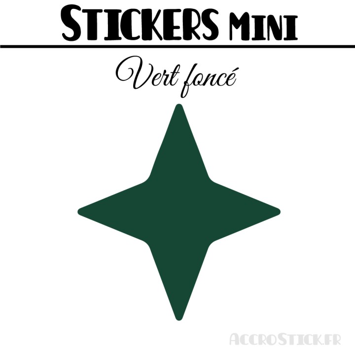 488 Etoiles 1 cm - Stickers mini gommettes