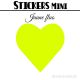 72 Coeurs 2,4 cm - Stickers mini gommettes