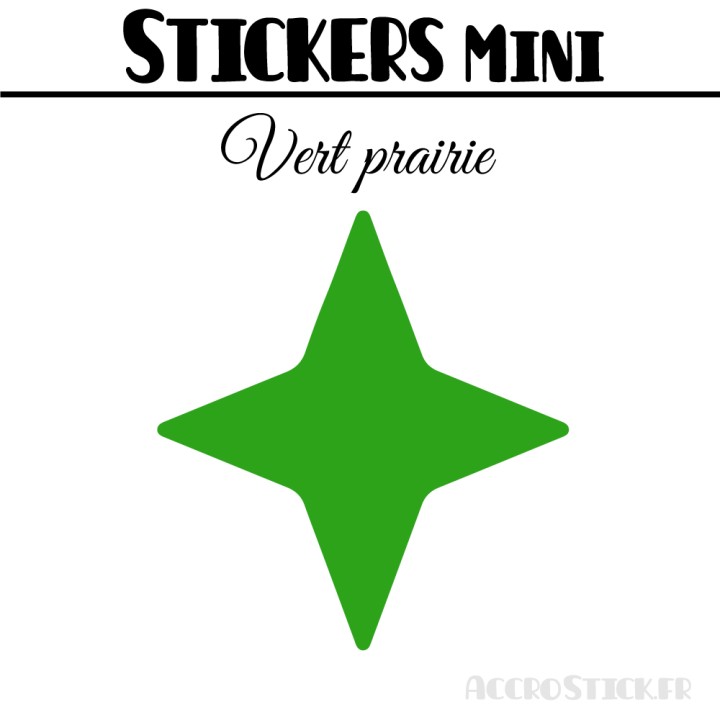 488 Etoiles 1 cm - Stickers mini gommettes