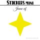 224 Etoiles 1,4 cm - Stickers mini gommettes