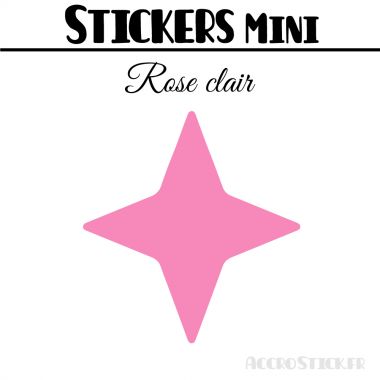 96 Etoiles 2,4 cm - Stickers mini gommettes