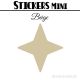 64 Etoiles 3 cm - Stickers mini gommettes