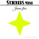 64 Etoiles 3 cm - Stickers mini gommettes