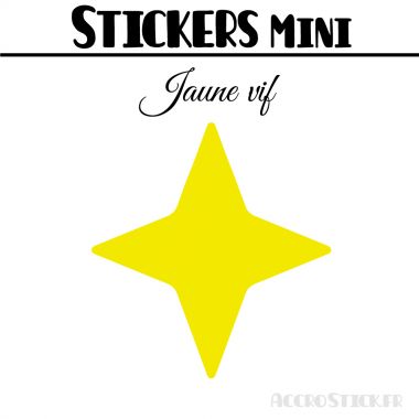 64 Etoiles 3 cm - Stickers mini gommettes