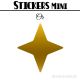 64 Etoiles 3 cm - Stickers mini gommettes