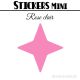 64 Etoiles 3 cm - Stickers mini gommettes