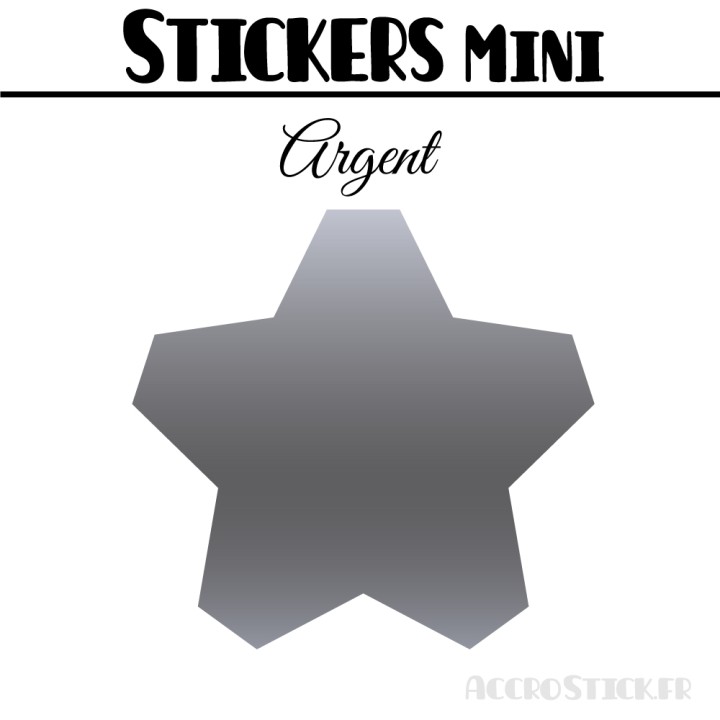 440 Etoiles 1 cm - Stickers mini gommettes