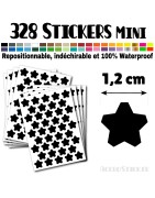 328 Etoiles 1,2 cm - Stickers mini gommettes