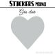 48 Coeurs 3 cm - Stickers mini gommettes