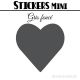 48 Coeurs 3 cm - Stickers mini gommettes