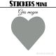 48 Coeurs 3 cm - Stickers mini gommettes