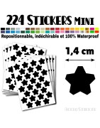 224 Etoiles 1,4 cm - Stickers mini gommettes