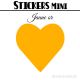 48 Coeurs 3 cm - Stickers mini gommettes