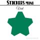 168 Etoiles 1,6 cm - Stickers mini gommettes